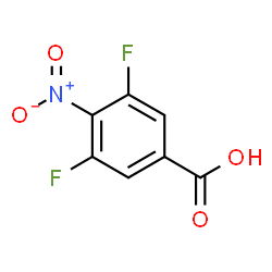 ChemSpider 2D Image | 3,5-Difluoro-4-nitrobenzoic acid | C7H3F2NO4