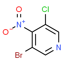 ChemSpider 2D Image | 3-Bromo-5-chloro-4-nitropyridine | C5H2BrClN2O2