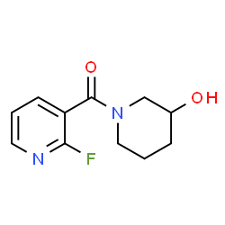 ChemSpider 2D Image | 1-(2-FLUOROPYRIDINE-3-CARBONYL)PIPERIDIN-3-OL | C11H13FN2O2