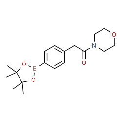 ChemSpider 2D Image | 1-Morpholino-2-(4-(4,4,5,5-tetramethyl-1,3,2-dioxaborolan-2-yl)phenyl)ethanone | C18H26BNO4