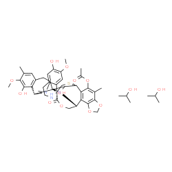 ChemSpider 2D Image | (1R,1'R,3'R,12'S,14'R)-5',6,12'-Trihydroxy-6',7-dimethoxy-7',21',30'-trimethyl-27'-oxo-3,4-dihydro-2H-spiro[isoquinoline-1,26'-[17,19,28]trioxa[24]thia[13,30]diazaheptacyclo[12.9.6.1~3,11~.0~2,13~.0~4
,9~.0~15,23~.0~16,20~]triaconta[4,6,8,15,20,22]hexaen]-22'-yl acetate - 2-propanol (1:2) | C45H59N3O13S