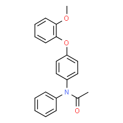 ChemSpider 2D Image | N-[4-(2-Methoxyphenoxy)phenyl]-N-phenylacetamide | C21H19NO3