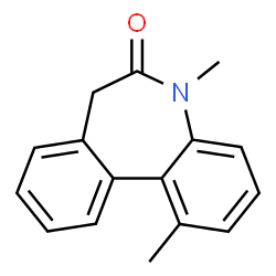 ChemSpider 2D Image | 1,5-Dimethyl-5,7-dihydro-6H-dibenzo[b,d]azepin-6-one | C16H15NO