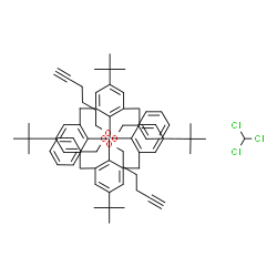 ChemSpider 2D Image | 25,27-Bis(benzyloxy)-26,28-bis(5-hexyn-1-yloxy)-5,11,17,23-tetrakis(2-methyl-2-propanyl)pentacyclo[19.3.1.1~3,7~.1~9,13~.1~15,19~]octacosa-1(25),3(28),4,6,9(27),10,12,15(26),16,18,21,23-dodecaene - ch
loroform (1:1) | C71H85Cl3O4
