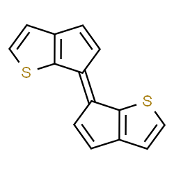 ChemSpider 2D Image | (6E)-6-(6H-Cyclopenta[b]thiophen-6-ylidene)-6H-cyclopenta[b]thiophene | C14H8S2