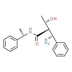 ChemSpider 2D Image | (2S,3R)-2-[(R)-Amino(phenyl)methyl]-3-hydroxy-N-[(1S)-1-phenylethyl]butanamide | C19H24N2O2