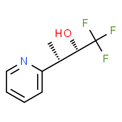 ChemSpider 2D Image | (2S,3R)-1,1,1-Trifluoro-3-(2-pyridinyl)-2-butanol | C9H10F3NO