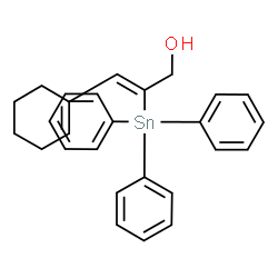 ChemSpider 2D Image | (2Z)-3-(1-Cyclohexen-1-yl)-2-(triphenylstannyl)-2-propen-1-ol | C27H28OSn