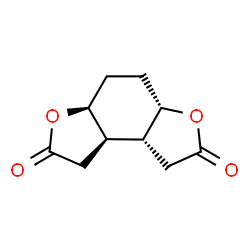 ChemSpider 2D Image | (3aS,5aS,8aR,8bR)-Octahydrofuro[3,2-e][1]benzofuran-2,7-dione | C10H12O4