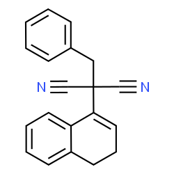 ChemSpider 2D Image | Benzyl(3,4-dihydro-1-naphthalenyl)malononitrile | C20H16N2