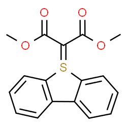 ChemSpider 2D Image | Dimethyl 5H-5lambda~4~-dibenzo[b,d]thiophen-5-ylidenemalonate | C17H14O4S