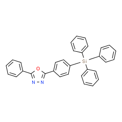 ChemSpider 2D Image | 2-Phenyl-5-[4-(triphenylsilyl)phenyl]-1,3,4-oxadiazole | C32H24N2OSi