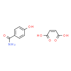 ChemSpider 2D Image | 4-Hydroxybenzamide (2Z)-2-butenedioate (1:1) | C11H11NO6
