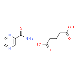 ChemSpider 2D Image | Pentanedioic acid - 2-pyrazinecarboxamide (1:1) | C10H13N3O5