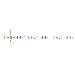 ChemSpider 2D Image | Ammonium ammoniosilanetris(thiolate) ammoniate (2:1:2) | H17N5S3Si
