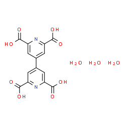 ChemSpider 2D Image | 4,4'-Bipyridine-2,2',6,6'-tetracarboxylic acid trihydrate | C14H14N2O11