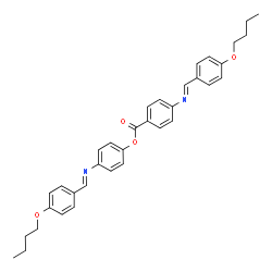 ChemSpider 2D Image | 4-[(E)-(4-Butoxybenzylidene)amino]phenyl 4-[(E)-(4-butoxybenzylidene)amino]benzoate | C35H36N2O4