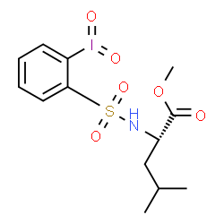ChemSpider 2D Image | Methyl N-[(2-iodylphenyl)sulfonyl]leucinate | C13H18INO6S