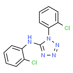 ChemSpider 2D Image | N,1-Bis(2-chlorophenyl)-1H-tetrazol-5-amine | C13H9Cl2N5