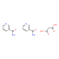 ChemSpider 2D Image | Malonic acid - nicotinamide (1:2) | C15H16N4O6