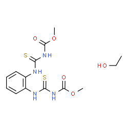 ChemSpider 2D Image | Dimethyl (1,2-phenylenedicarbamothioyl)biscarbamate - ethanol (1:1) | C14H20N4O5S2
