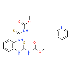 ChemSpider 2D Image | Dimethyl (1,2-phenylenedicarbamothioyl)biscarbamate - pyridine (1:1) | C17H19N5O4S2