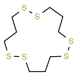 ChemSpider 2D Image | 1,2,6,7,11,12-Hexathiacyclopentadecane | C9H18S6