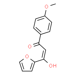 ChemSpider 2D Image | (2E)-3-(2-Furyl)-3-hydroxy-1-(4-methoxyphenyl)-2-propen-1-one | C14H12O4