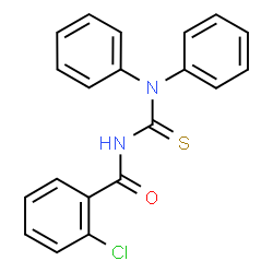 ChemSpider 2D Image | 2-Chloro-N-(diphenylcarbamothioyl)benzamide | C20H15ClN2OS