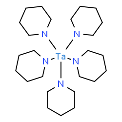 ChemSpider 2D Image | Tantalum(5+) pentapiperidin-1-ide | C25H50N5Ta