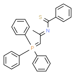 ChemSpider 2D Image | N-[(2E)-1-(Triphenylphosphoranylidene)-2-propanylidene]benzenecarbothioamide | C28H24NPS