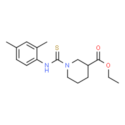 ChemSpider 2D Image | Ethyl 1-[(2,4-dimethylphenyl)carbamothioyl]-3-piperidinecarboxylate | C17H24N2O2S