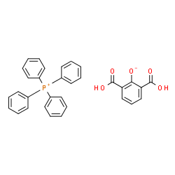 ChemSpider 2D Image | Tetraphenylphosphonium 2,6-dicarboxyphenolate | C32H25O5P