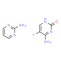 ChemSpider 2D Image | 4-Amino-5-fluoro-2(1H)-pyrimidinone - 2-pyrimidinamine (1:1) | C8H9FN6O