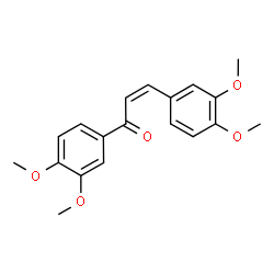 ChemSpider 2D Image | (2Z)-1,3-Bis(3,4-dimethoxyphenyl)-2-propen-1-one | C19H20O5