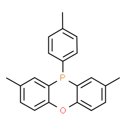 ChemSpider 2D Image | 2,8-Dimethyl-10-(4-methylphenyl)-10H-phenoxaphosphinine | C21H19OP