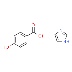 ChemSpider 2D Image | 4-Hydroxybenzoic acid - 1H-imidazole (1:1) | C10H10N2O3