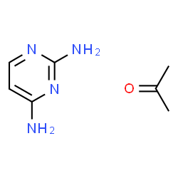 ChemSpider 2D Image | Acetone - 2,4-pyrimidinediamine (1:1) | C7H12N4O
