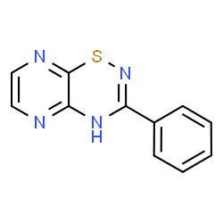 ChemSpider 2D Image | 3-Phenyl-2H-pyrazino[2,3-e][1,2,4]thiadiazine | C11H8N4S