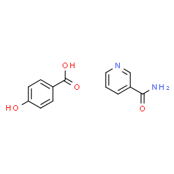 ChemSpider 2D Image | NIACINAMIDE 4-HYDROXYBENZOATE | C13H12N2O4