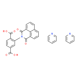 ChemSpider 2D Image | 2-(1,3-Dioxo-1H-benzo[de]isoquinolin-2(3H)-yl)terephthalic acid - pyridine (1:2) | C30H21N3O6
