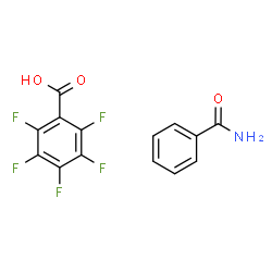 ChemSpider 2D Image | Pentafluorobenzoic acid - benzamide (1:1) | C14H8F5NO3
