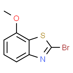ChemSpider 2D Image | 2-Bromo-7-methoxy-1,3-benzothiazole | C8H6BrNOS