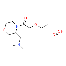 ChemSpider 2D Image | Formic acid - 1-{3-[(dimethylamino)methyl]-4-morpholinyl}-2-ethoxyethanone (1:1) | C12H24N2O5