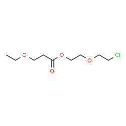 ChemSpider 2D Image | 2-(2-Chloroethoxy)ethyl 3-ethoxypropanoate | C9H17ClO4