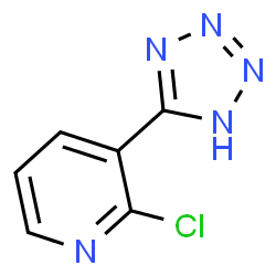 ChemSpider 2D Image | 2-Chloro-3-(1H-tetrazol-5-yl)pyridine | C6H4ClN5