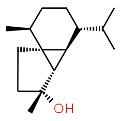 ChemSpider 2D Image | (3R,3aS,3bS,4R,7S,7aS)-4-Isopropyl-3,7-dimethyloctahydro-1H-cyclopenta[1,3]cyclopropa[1,2]benzen-3-ol | C15H26O