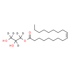 ChemSpider 2D Image | 2,3-Dihydroxy(~2~H_5_)propyl (9Z)-9-octadecenoate | C21H35D5O4