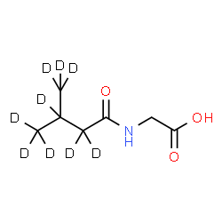ChemSpider 2D Image | N-[3-(~2~H_3_)Methyl(~2~H_6_)butanoyl]glycine | C7H4D9NO3