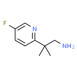 ChemSpider 2D Image | 2-(5-Fluoro-2-pyridinyl)-2-methyl-1-propanamine | C9H13FN2